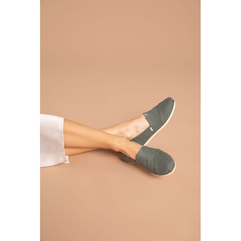 TOMS Heritage Canvas Women's Alpargata Bonsai Green