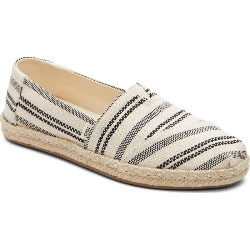 TOMS Global Stripe Women's Rope Alpargata Natural