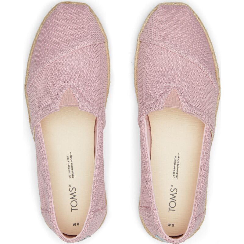 TOMS Repreve Knit Women's Rope Alpargata Chalky Pink