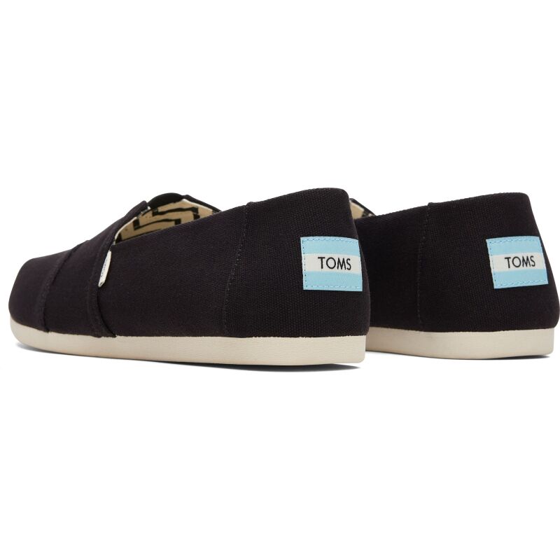 TOMS Recycled Cotton Canvas Men's Alpargata Black