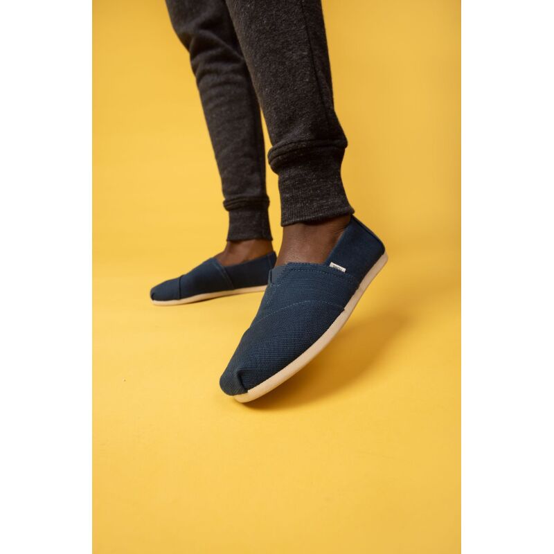 TOMS Recycled Cotton Canvas Men's Alpargata Navy