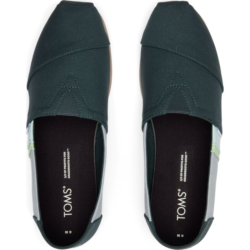 TOMS Canvas Cloud Bound Men's Alpargata Dark Forest Green
