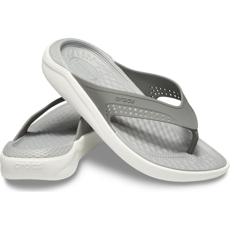 Crocs™ LiteRide Flip Smoke/Pearl White