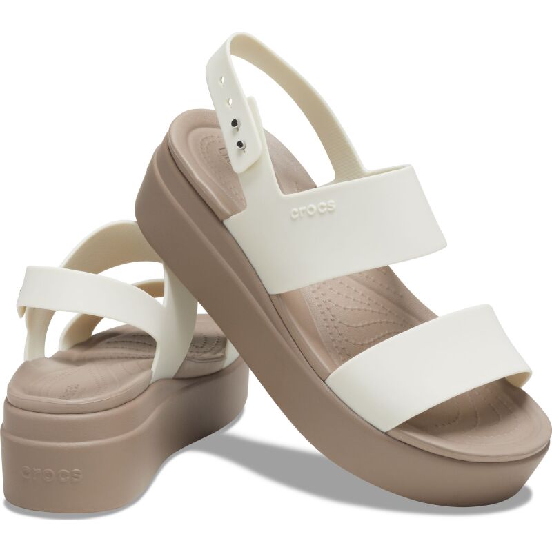Crocs™ Brooklyn Low Wedge Womens Oyster