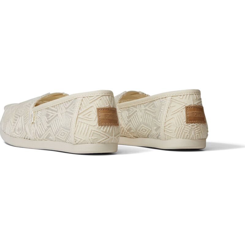 TOMS Geo Lace Women's Alpargata Natural