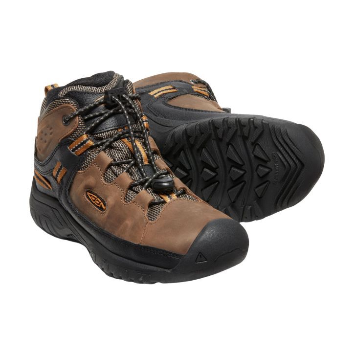 Keen TARGHEE MID WP YOUTH Dark Earth/Golden Brown