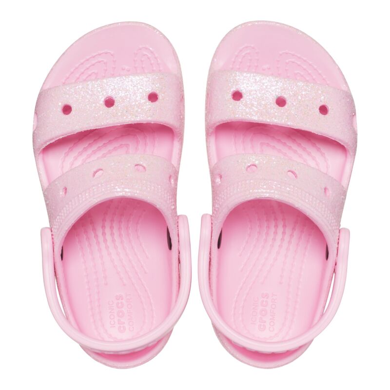 Crocs™ Classic Glitter Sandal Kid's 207983 Flamingo