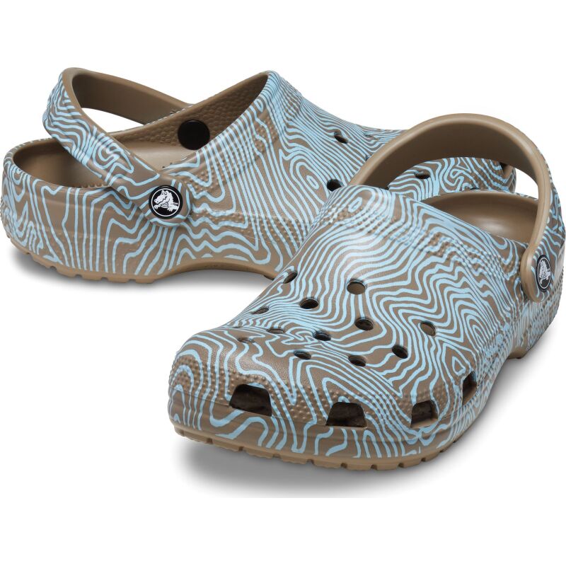 Crocs™ Classic Topographic Clog Khaki/Multi