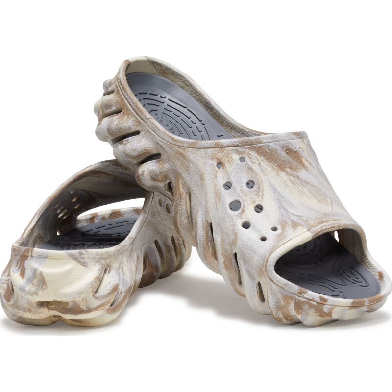 Crocs™ Echo Marbled Slide Bone/Multi