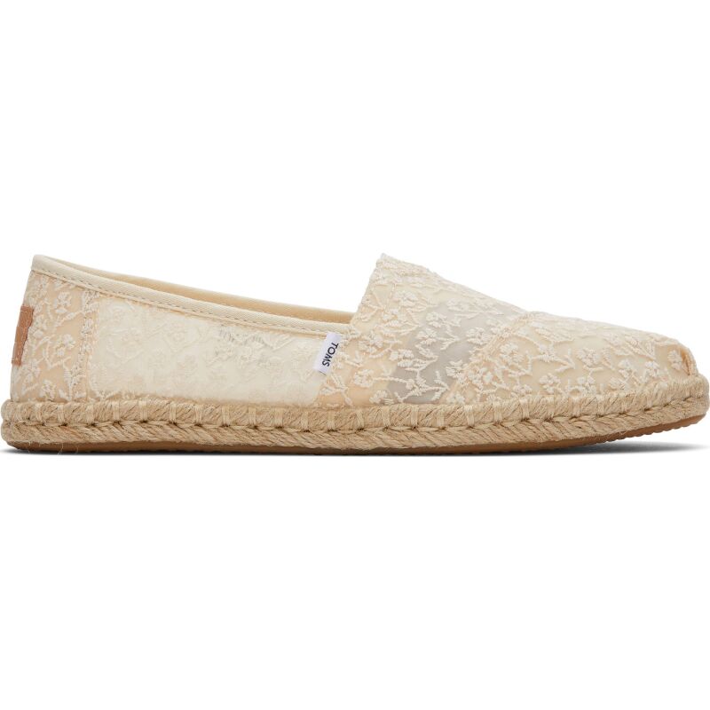 TOMS Posy Lace Women Alpargata Rope Natural