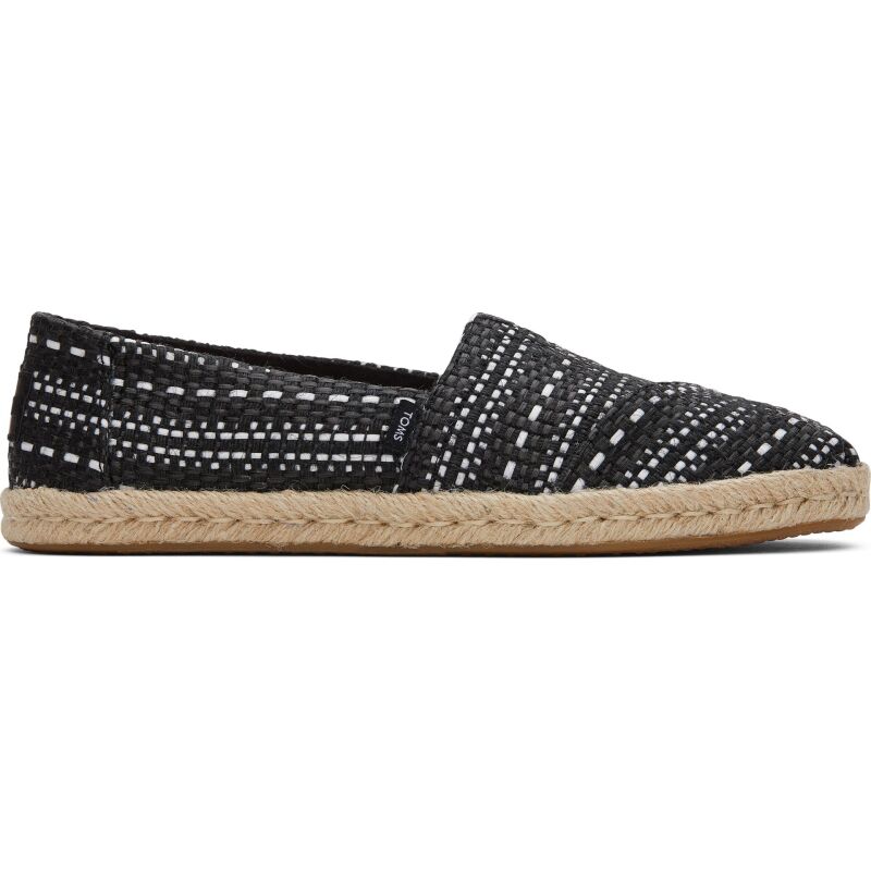 TOMS Chunky Global Woven Women Alpargata Rope Black Multi