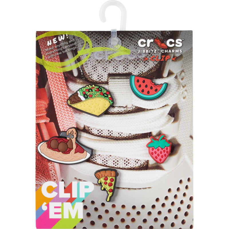 Crocs™ Jibbitz All The Food Lace Backer 5-Pack