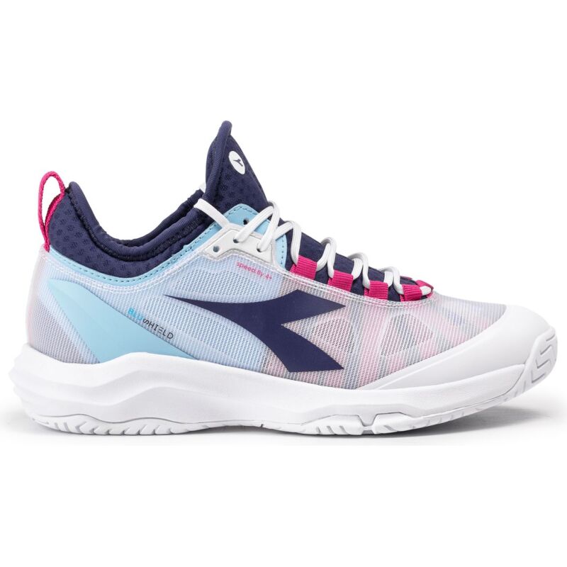 DIADORA Speed Blushield Fly 4 + W Ag White/Blueprint/Pink Yarrow