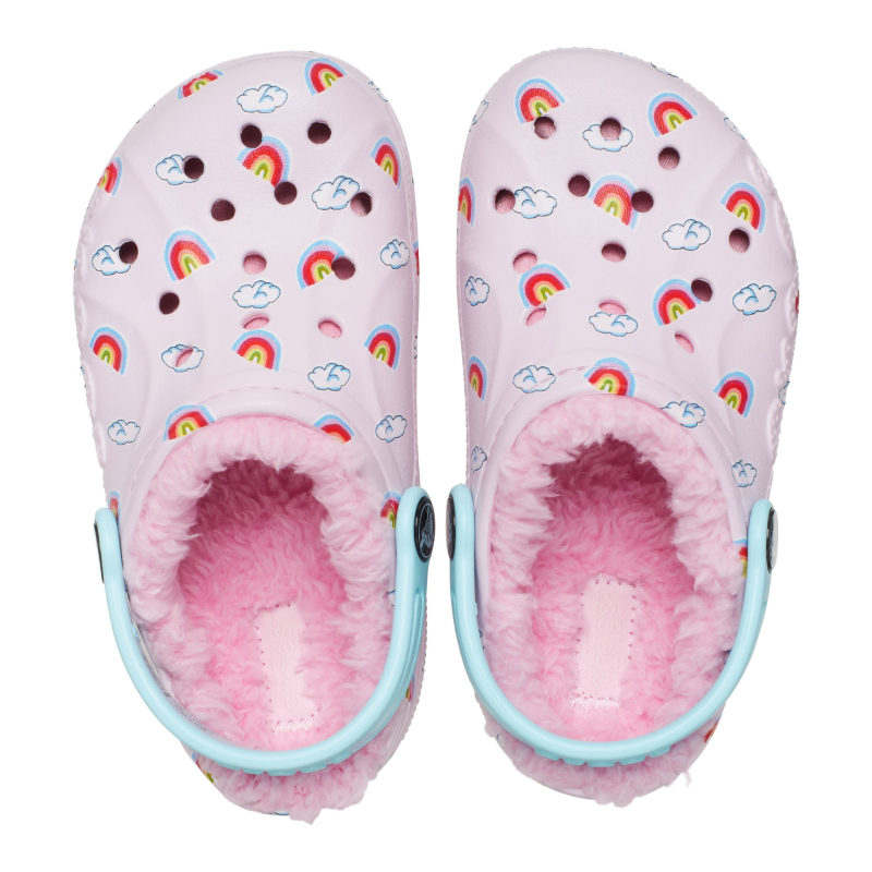 Сабо Crocs™ Baya Lined Printed Clog Kid's 207653 Ballerina Pink