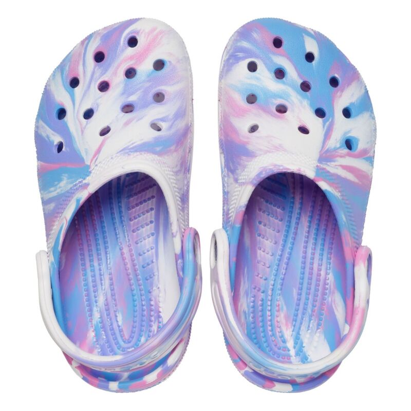 Crocs™ Classic Marbled Clog Kid's 207464 White/Pink