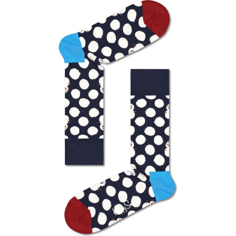 Happy Socks 1-Pack Big Dot Snowman Gift Box Multi-6500