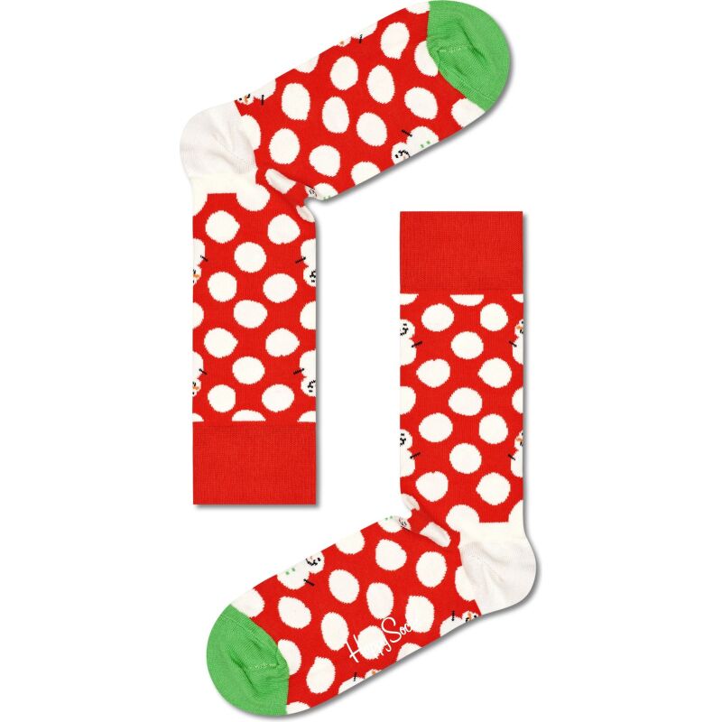 Happy Socks 2-Pack Big Dot Snowman Gift Set Multi-6500