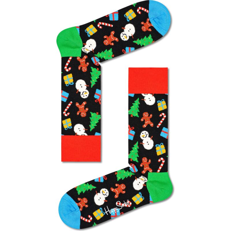 Happy Socks 2-Pack Big Dot Snowman Gift Set Multi-6500