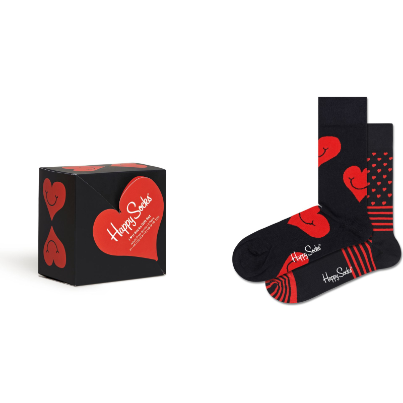 Happy Socks 2-PACK I LOVE U SOCKS GIFT SET Multi-9300