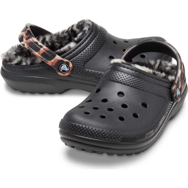 Crocs™ Classic Lined Animal Remix Clog Black/Multi Animal