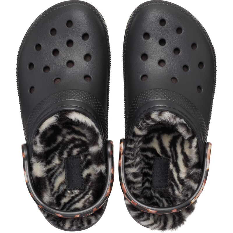 Crocs™ Classic Lined Animal Remix Clog Black/Multi Animal