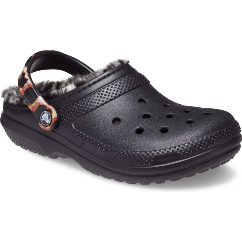 Crocs™ Classic Lined Animal Remix Clog Black/Multi Animal