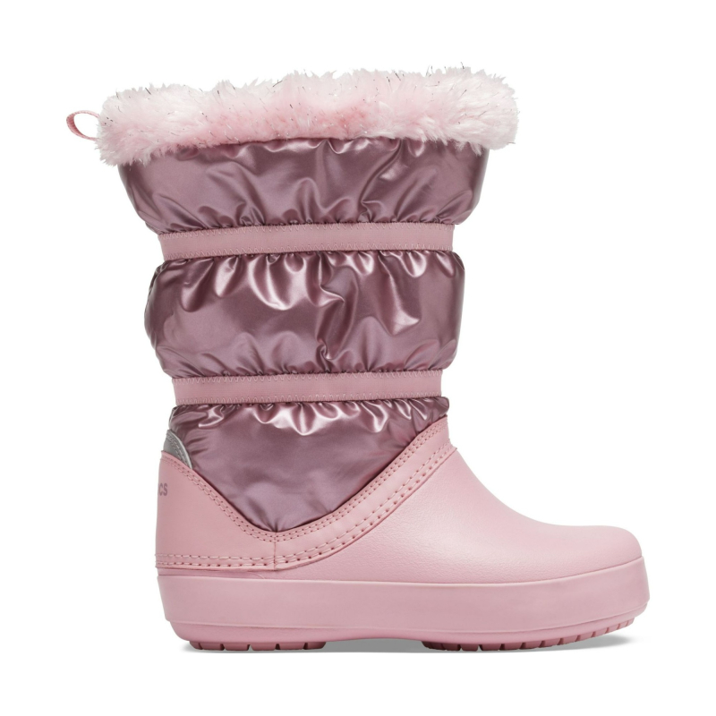 Crocs™ Crocband LodgePoint Metallic Boot Girl's Rose Gold Metallic