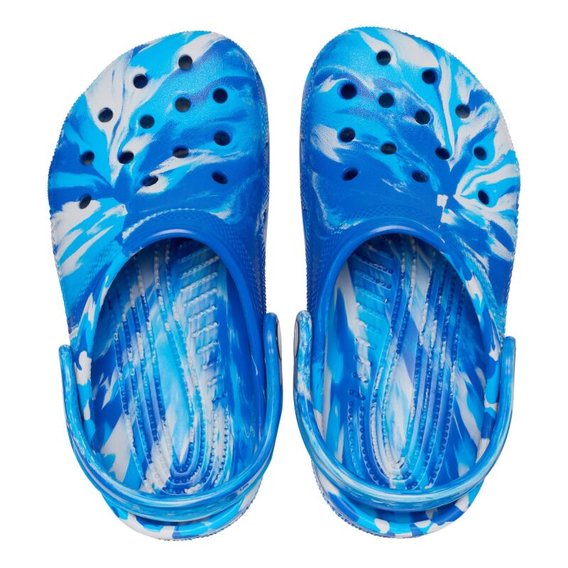 Crocs™ Classic Marbled Clog Kid's 206838 Blue Bolt/Multi