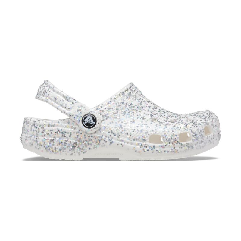 Crocs™ Classic Starry Glitter Clog Kid's 208620 White