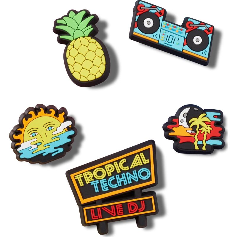 Crocs™ Jibbitz Tropical Techno Dj 5 Pack G1030000-Mu