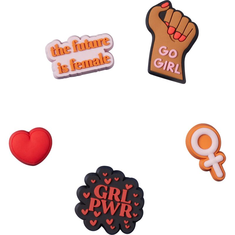 Crocs™ GIRL POWER PIN BACKER 5-PACK G0877700-MU