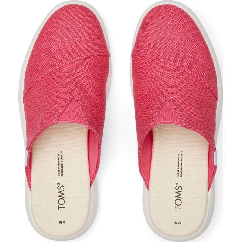 Шльопанці TOMS Heritage Canvas Women's Mallow Mule Sneaker Raspberry