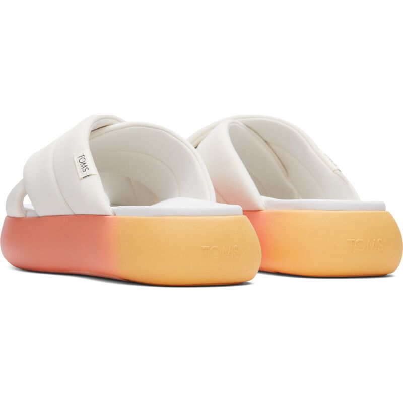 TOMS Ombre Repreve Jersey Mallow Crossover Sandal White