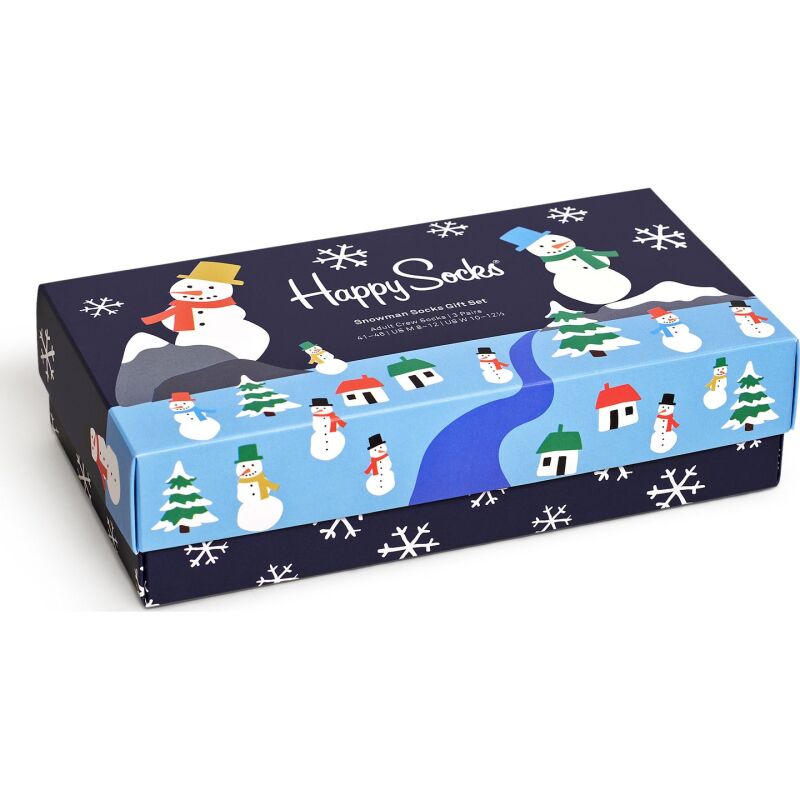 Happy Socks 3-Pack Snowman Socks Gift Set Multi 6500