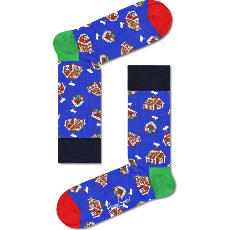 Happy Socks 4-Pack Gingerbread Cookies Gift Set Multi 6500