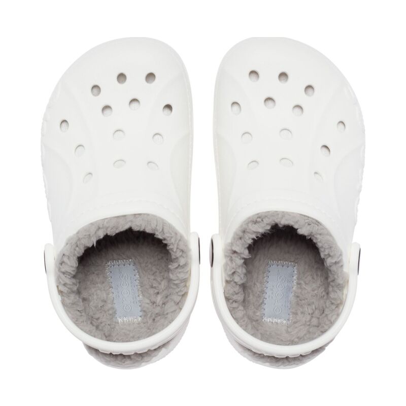 Crocs™ Baya Lined Clog Kid's 207500 White/Light Grey
