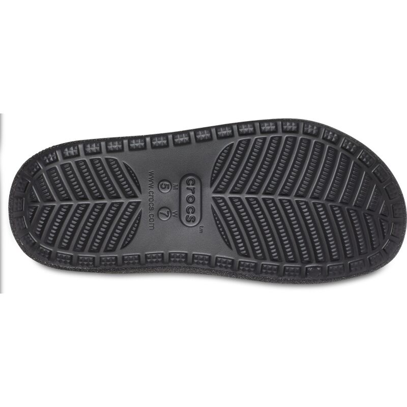 Crocs™ Classic Cozzzy Disco Glitter Sandal Black/Multi