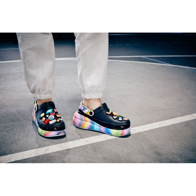 Crocs™ Classic Crush Spray Dye Clog Black/Multi