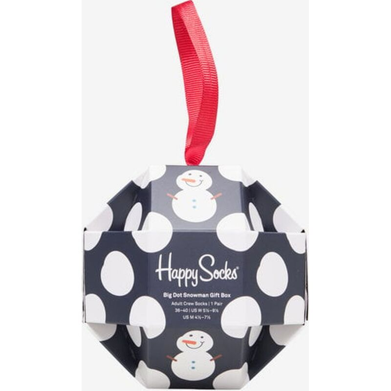Happy Socks 1-Pack Big Dot Snowman Gift Box Multi-6500