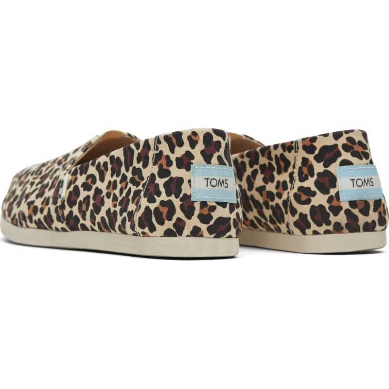 TOMS Classic Leopard Women's Slip-On Alpargata Beige