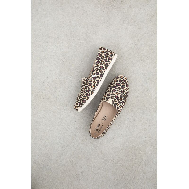 TOMS Classic Leopard Women's Slip-On Alpargata Beige