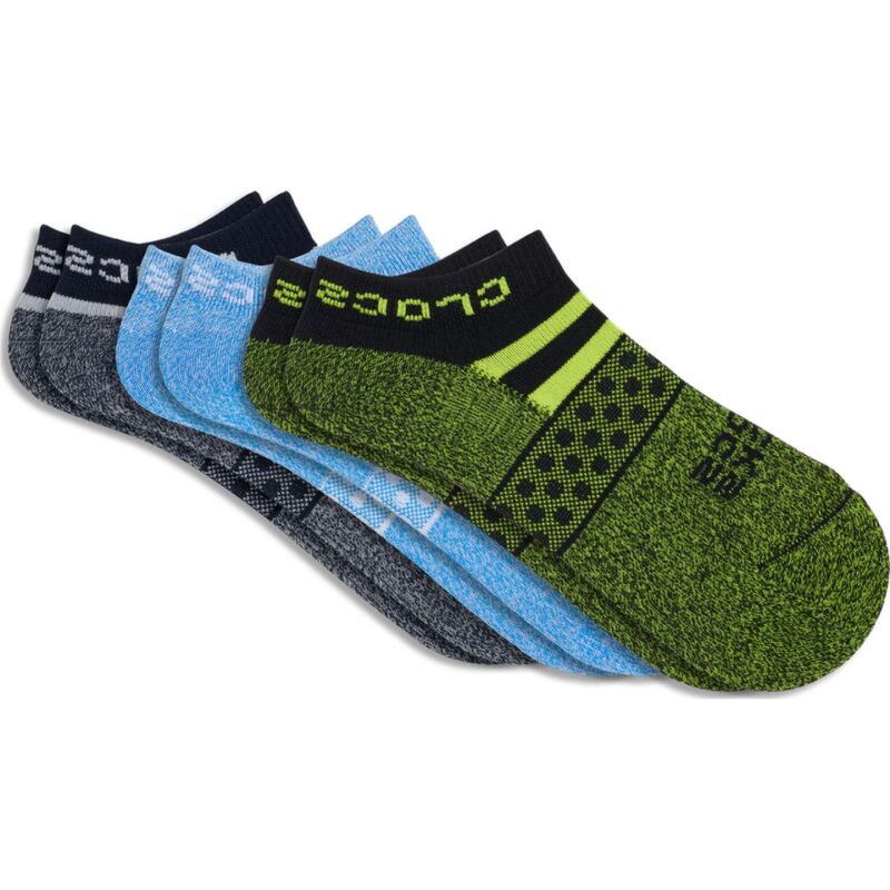 Crocs™  KID LOW BOY POOL PARTY 3 PACK SOCKS Blue / Green