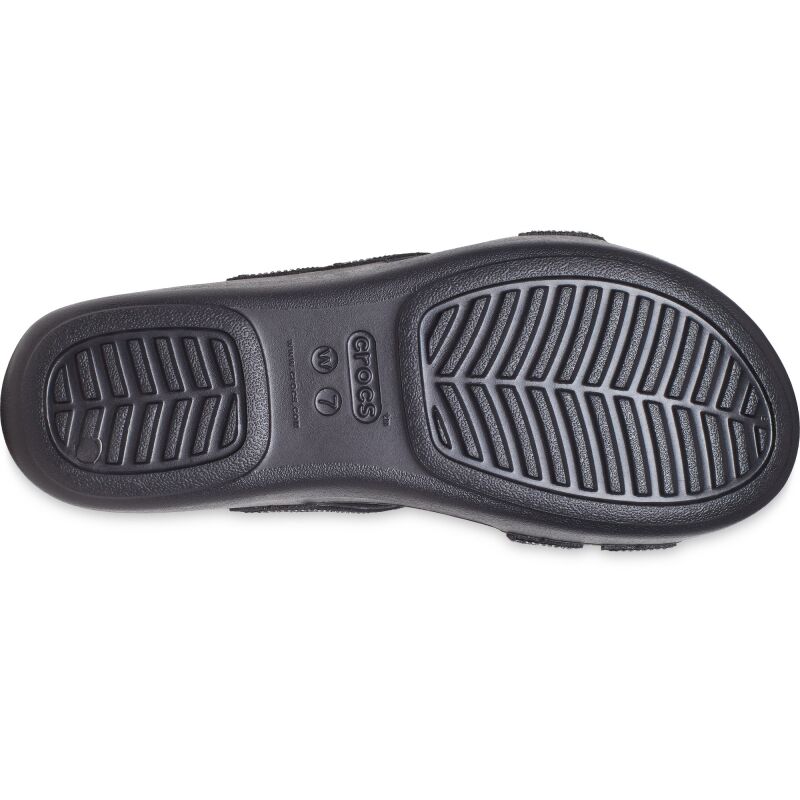 Crocs™ Boca Sequin Strappy Wedge Women's Black