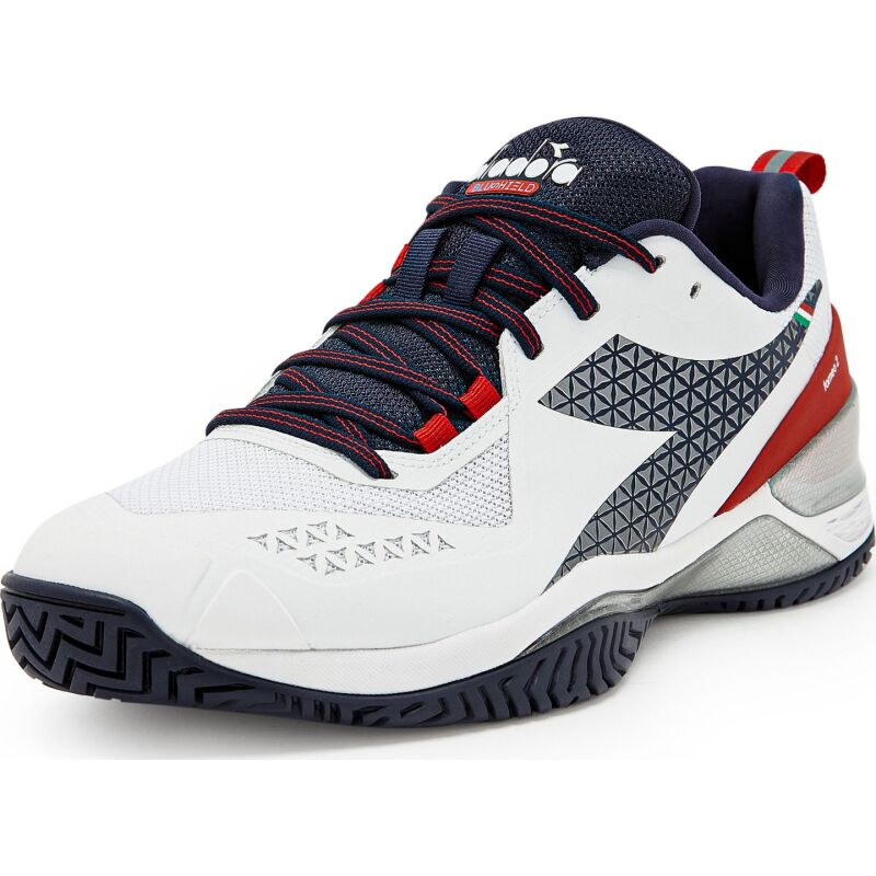 DIADORA Blushield Torneo 2 Ag White/Blue Corsair/Fiery Red