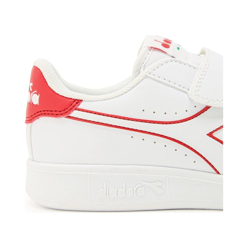 DIADORA Game P Ps Kid's White/Bittersweet Red