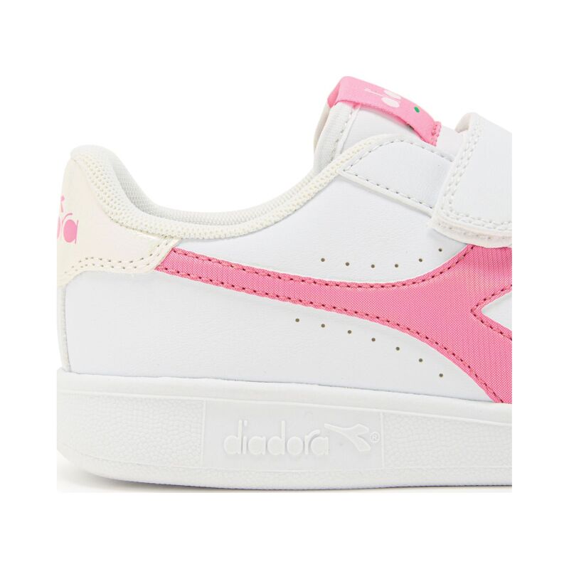 DIADORA Game P Ps Girl Kid's White/Pink Carnation