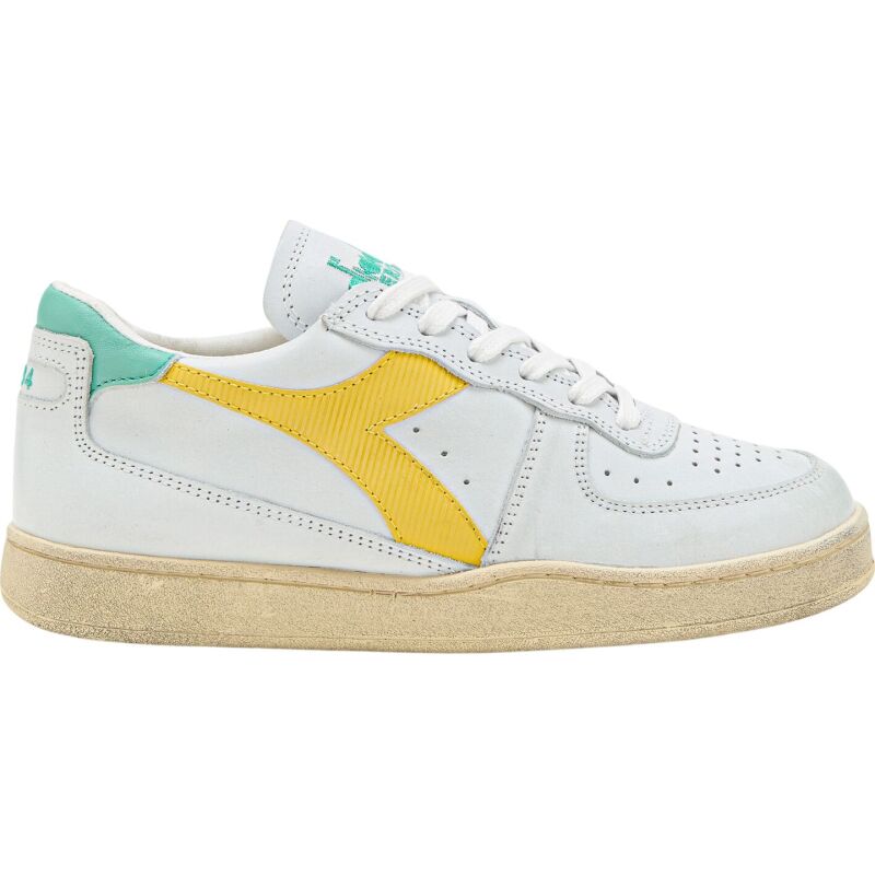 DIADORA Mi Basket Low Used White/Yellow Croms