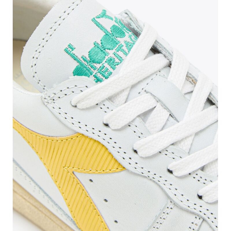 DIADORA Mi Basket Low Used White/Yellow Croms