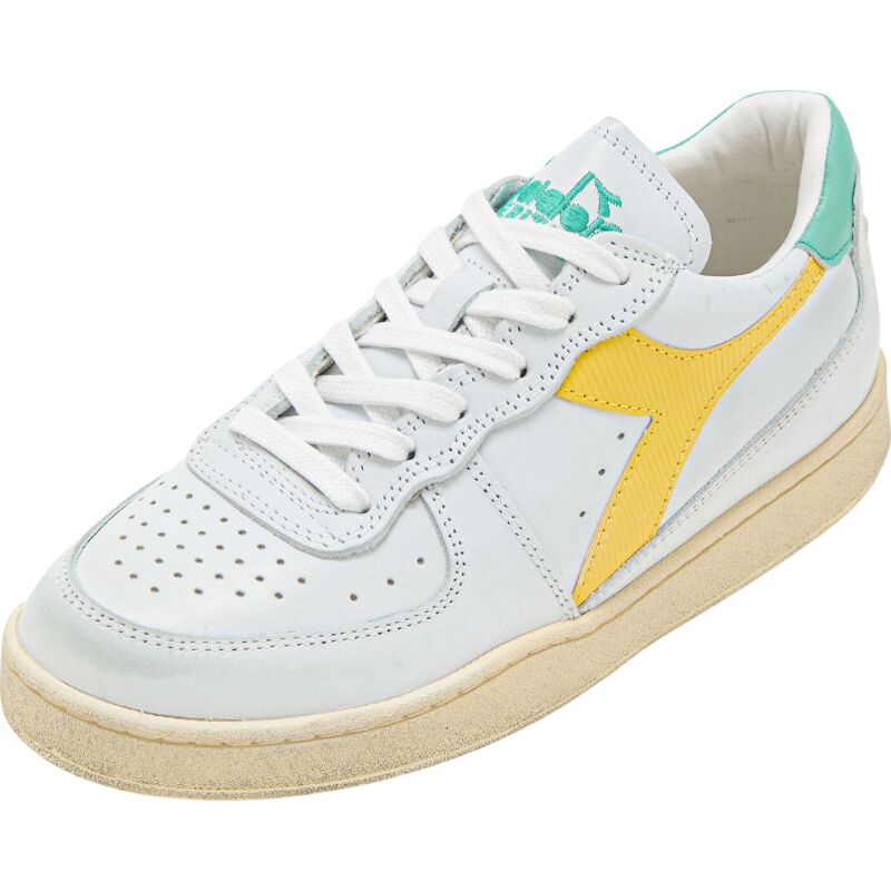 DIADORA Mi Basket Low Used White/Yellow Croms