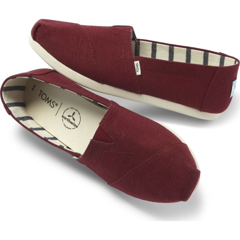 TOMS Heritage Canvas Women's Alpargata Black Cherry 10015766